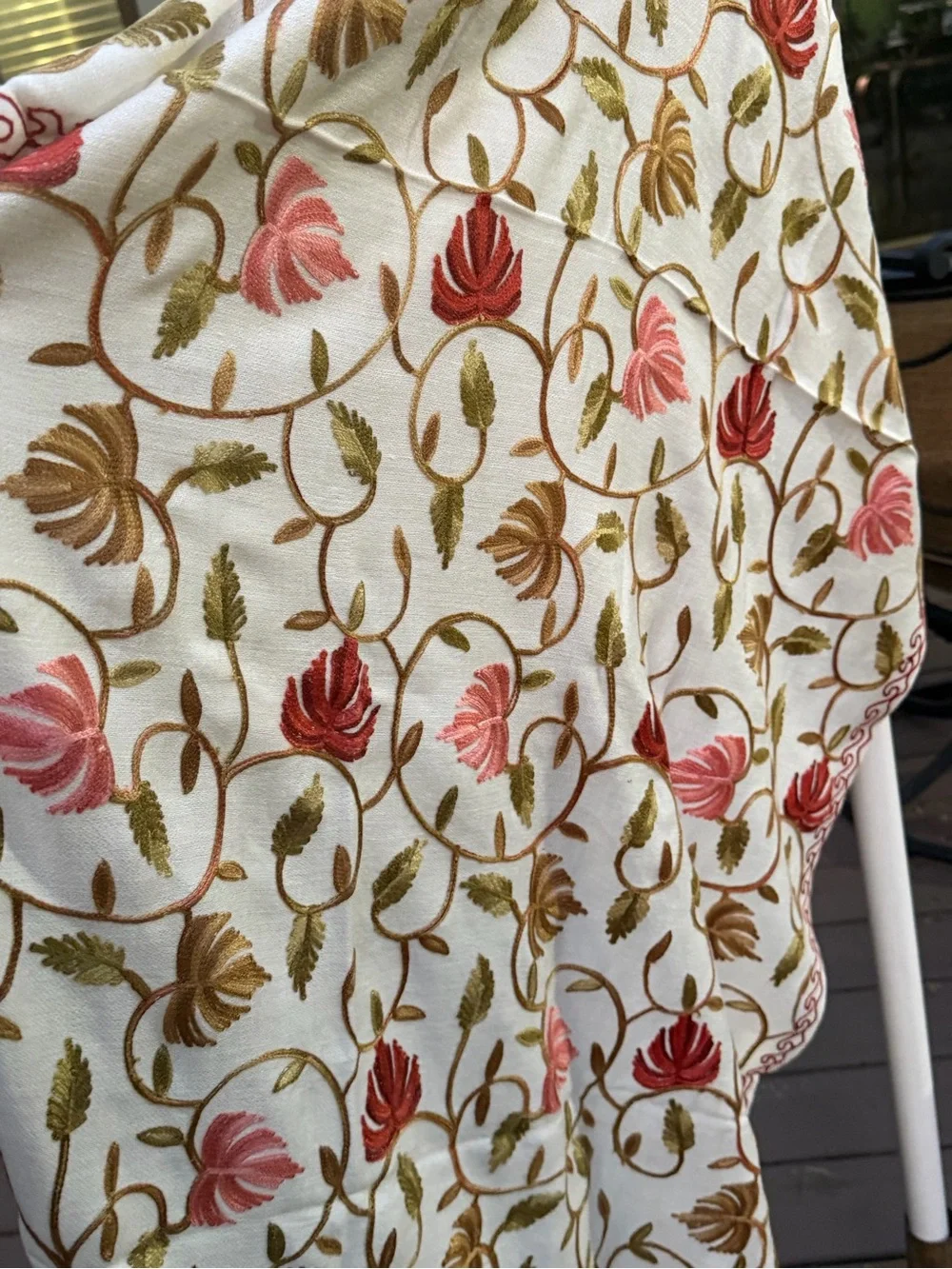 N/A cream shawl